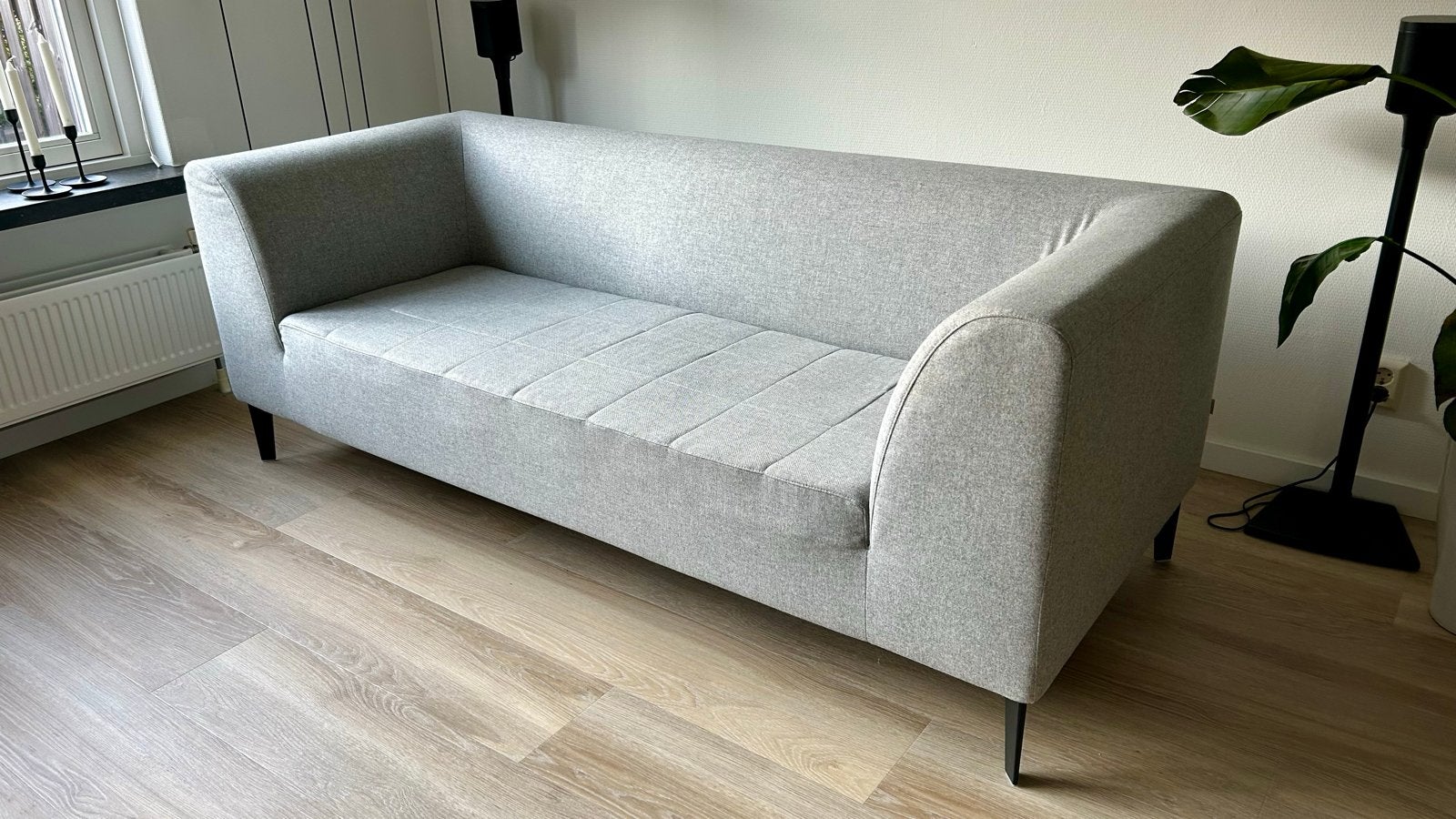 Gelderland Allure 7950 2,5-zits bank - Lichtgrijs, Ophalen, Driepersoons, 75 tot 100 cm, Stof