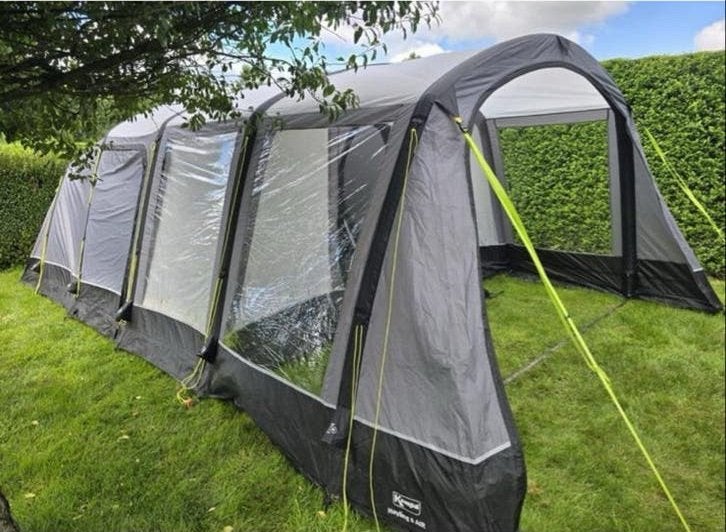 Kampa Hayling 6 AIR opblaasbare familietent, Caravans en Kamperen, Tenten, Ophalen of Verzenden, Zo goed als nieuw, Tot en met 6