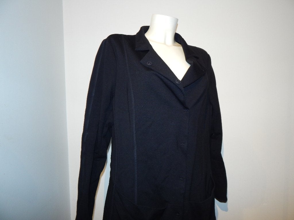 Annette Gortz zwart jasje jas langer model drukkers MT 46, Kleding | Dames, Annette Gortz, Verzenden, Zwart, Maat 46/48 (XL) of groter