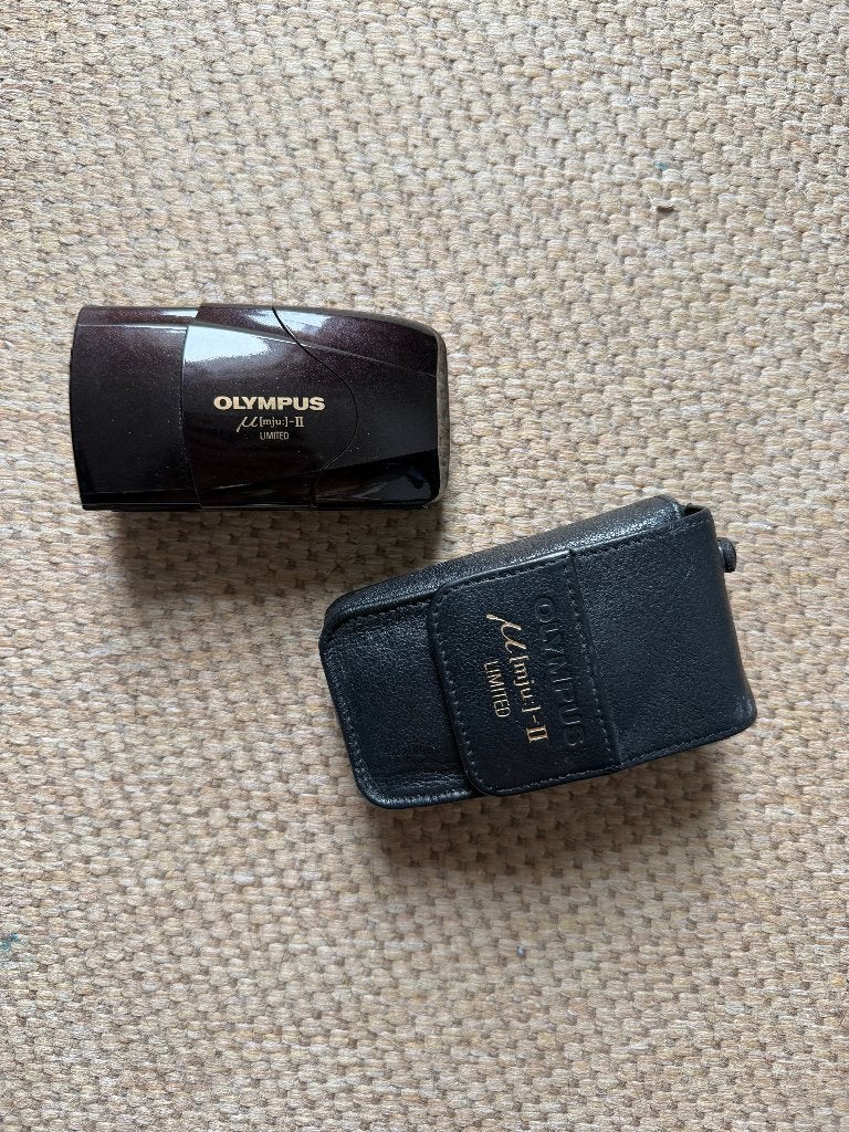 olympus mju II limted edition brown, Ophalen, Gebruikt, Compact, Olympus