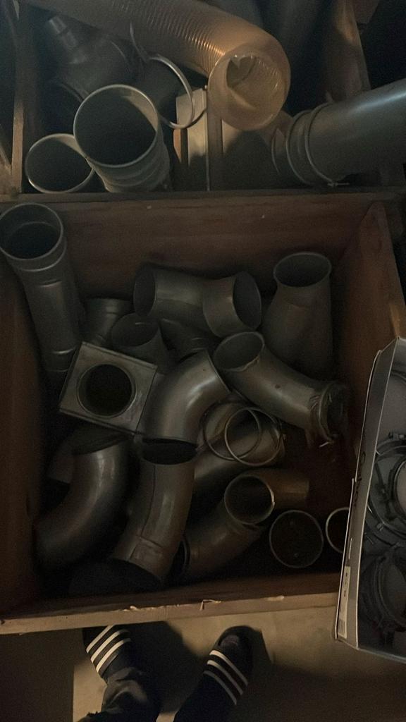 Partij afzuigbuis 120mm, Ophalen, Gebruikt