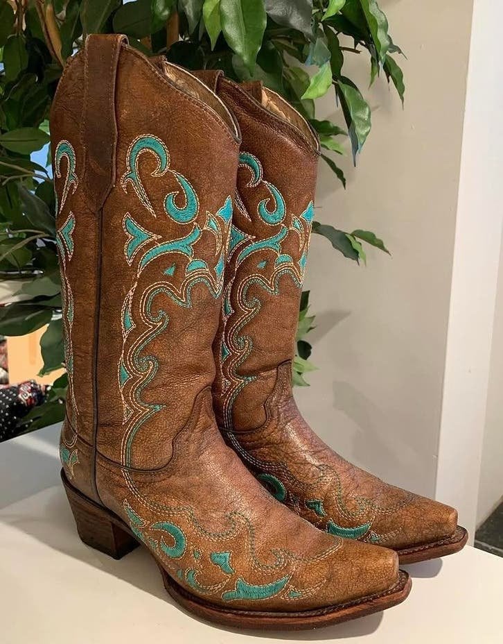 Circle G embroidery boots 39 40 westen laarzen cowboylaarzen, Hoge laarzen, -, Nieuw, Ophalen of Verzenden