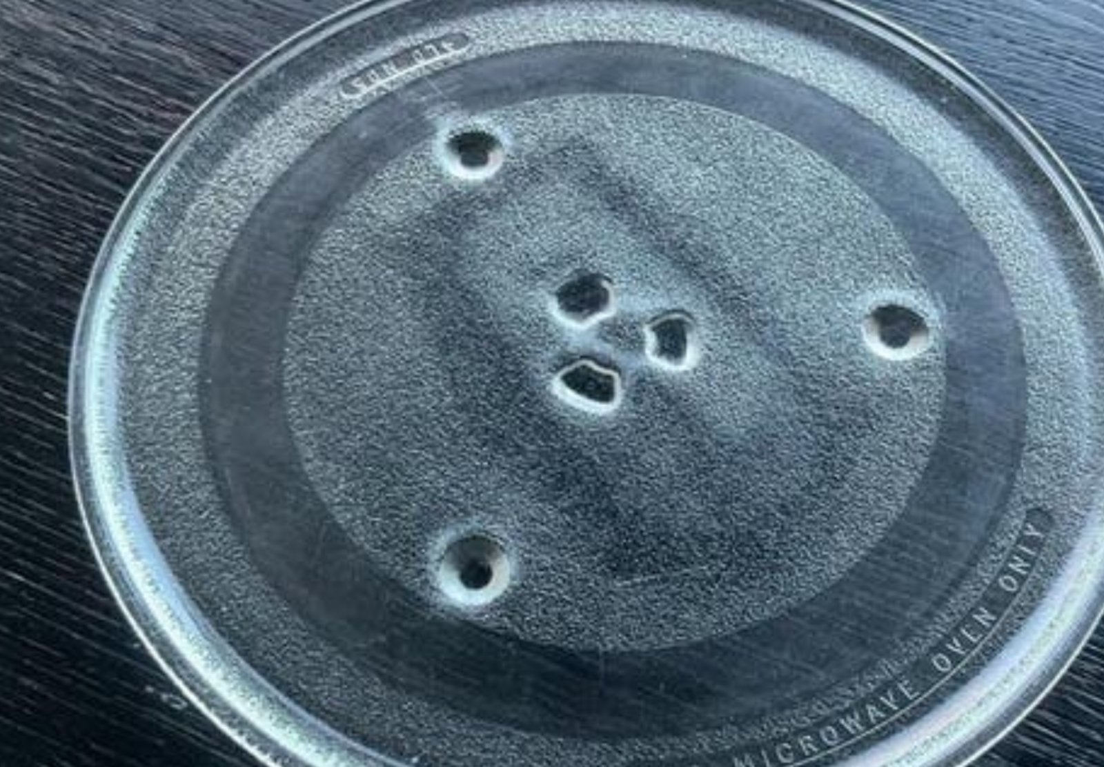 Glazen draaiplateau voor magnetron. Doorsnede 27,5 cm., Ophalen, Overige merken, Glas, Overige typen
