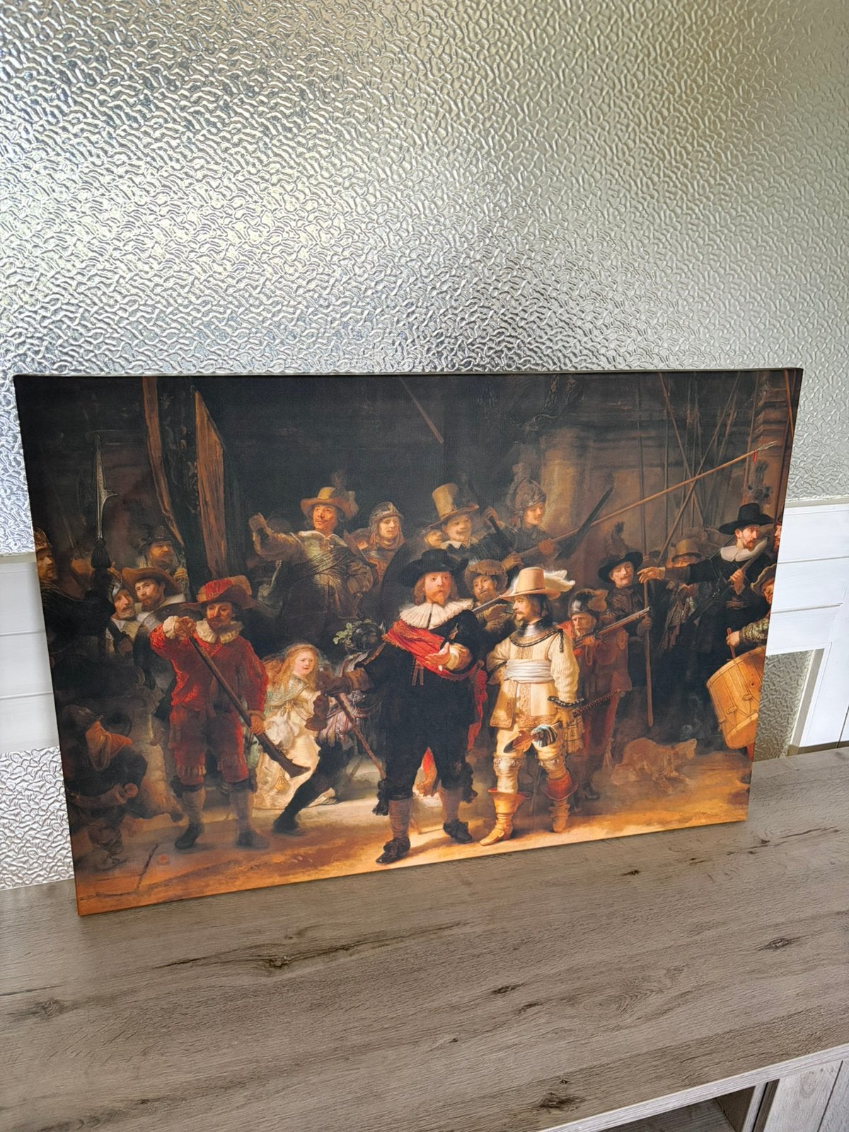 Canvas nachtwacht, Ophalen