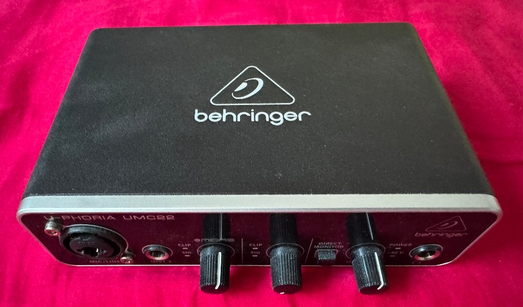 Behringer U-Phoria UMC22, Ophalen of Verzenden, Zo goed als nieuw, Audio