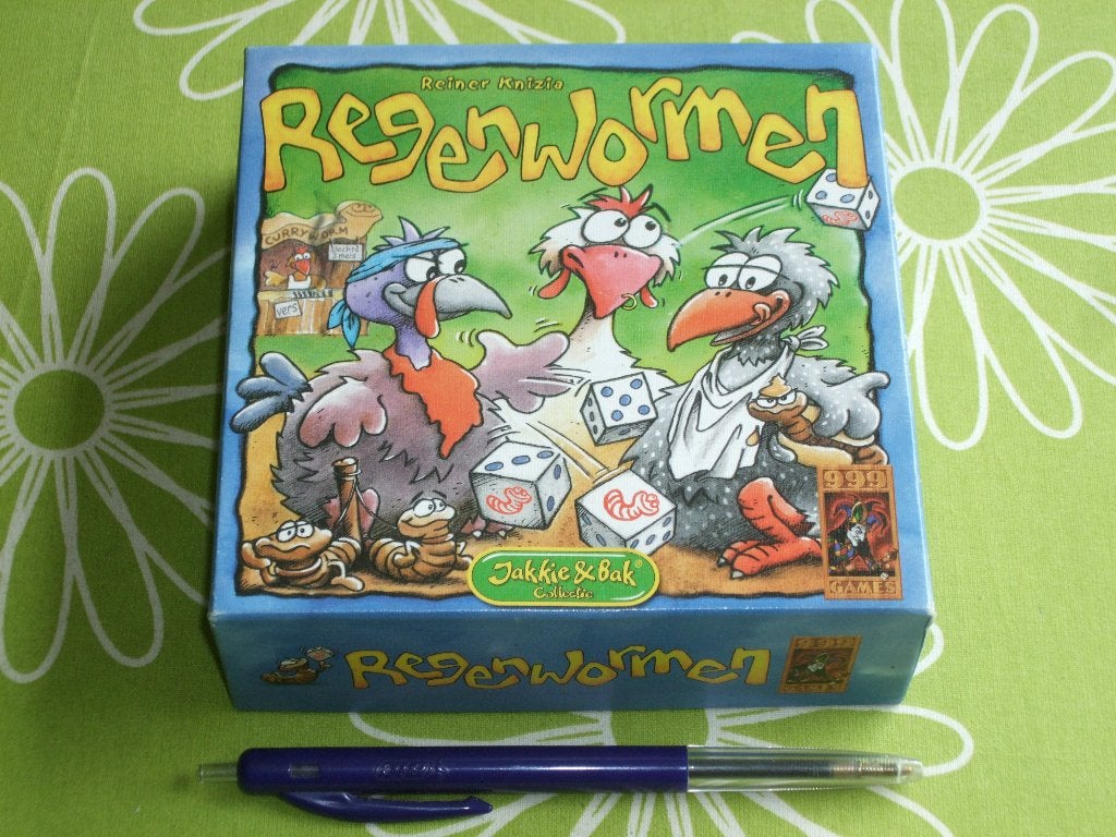 Regenwormen - Jakkie & Bak collection - Reiner Knizia, Vijf spelers of meer, Ophalen of Verzenden, Zo goed als nieuw, 999 Games