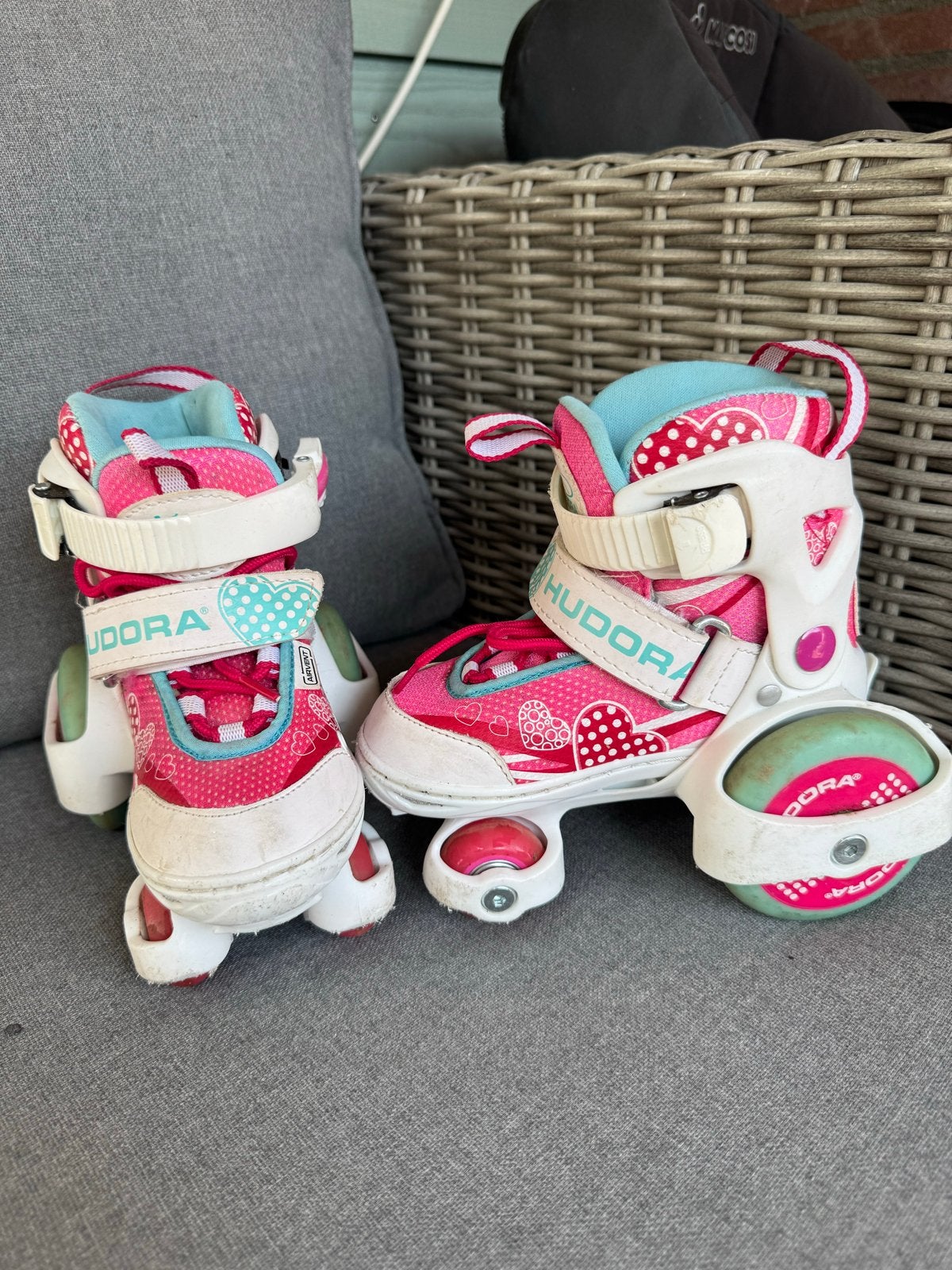Hudora verstelbare rolschaatsen voor kinderen, maat 26-29, Ophalen of Verzenden, Verstelbaar, Gebruikt, Kinderen