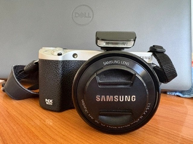 Samsung NX500 camera, Audio, Tv en Foto, Fotocamera's Digitaal, Ophalen of Verzenden, Zo goed als nieuw, Cameratas, Beeldstabilisatie