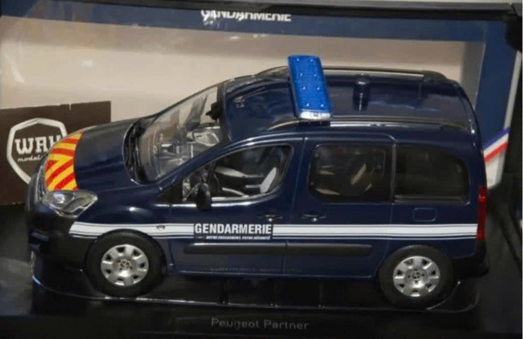 1:18 PEUGEOT PARTNER 2018 POLITIE Gendarmerie Norev WRH, Verzenden, Zo goed als nieuw, Auto, Norev