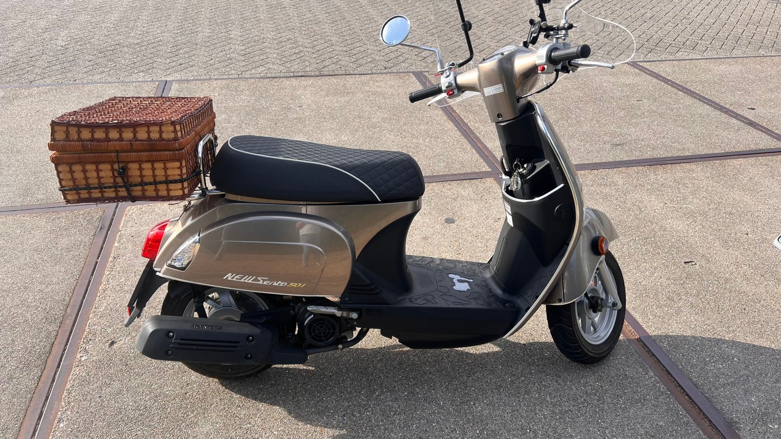 GEZOCHT: chroom (val)beugelset Kymco NewSento, Ophalen, Zo goed als nieuw, Overige typen, Kymco