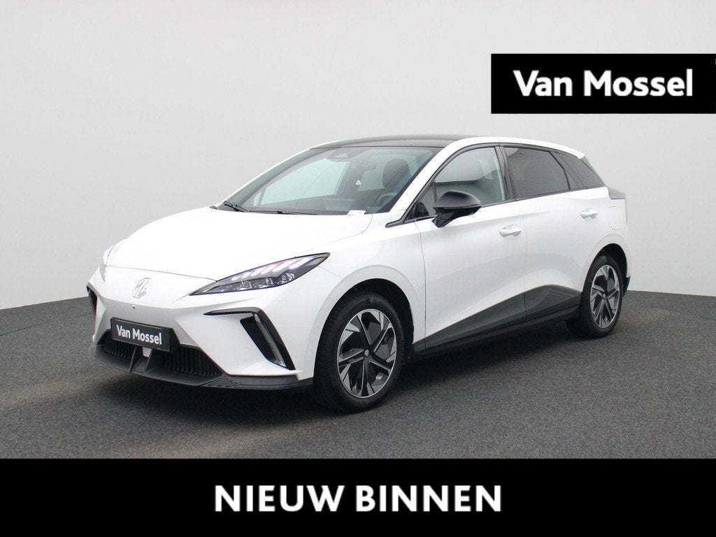 MG 4 Long Range 64 kWh Luxury | Navi | Led Koplampen | 360 C, Auto's, MG, Automaat, 12 maanden, Gebruikt, Wit