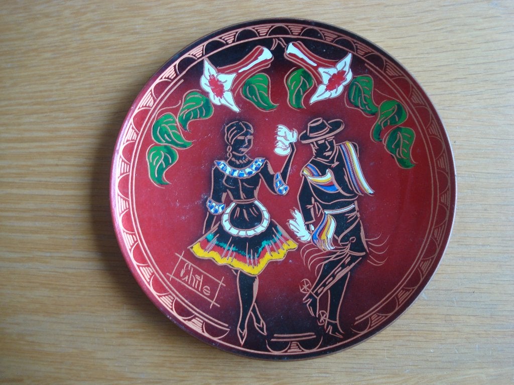 Koperen bord Chili, Ophalen of Verzenden
