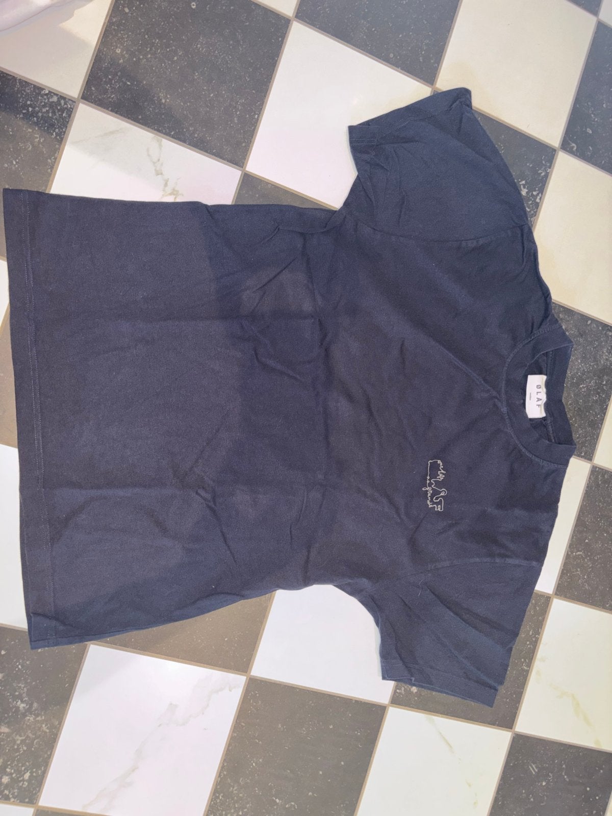 Olaf T-shirt Maat M, Ophalen of Verzenden, Zo goed als nieuw, Maat 48/50 (M), Blauw