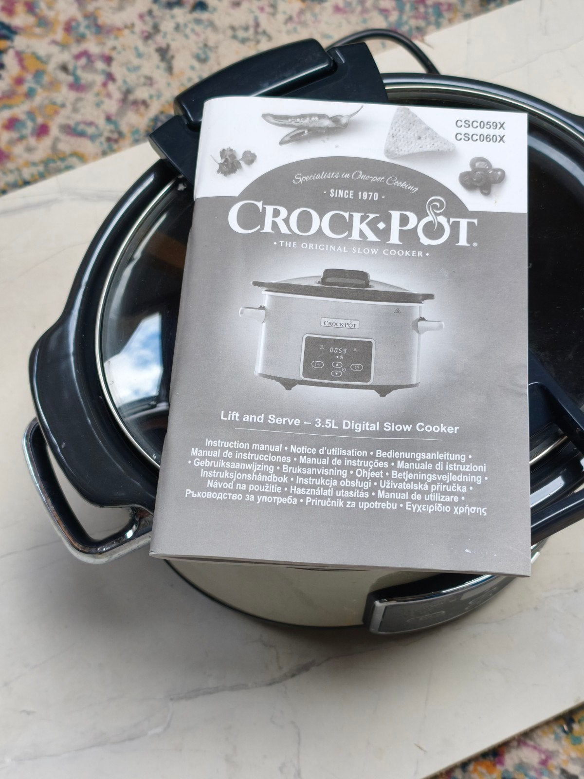 Crock-Pot Slowcooker 3.5L Digitaal - Zo goed als nieuw, Ophalen, Timer, Zo goed als nieuw