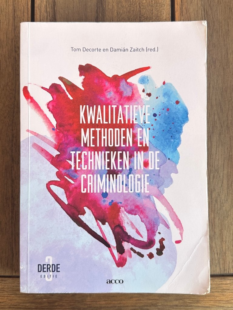 Kwalitatieve methoden en technieken in de criminologie | 3, Verzenden, Tom Decorte, Gamma, WO