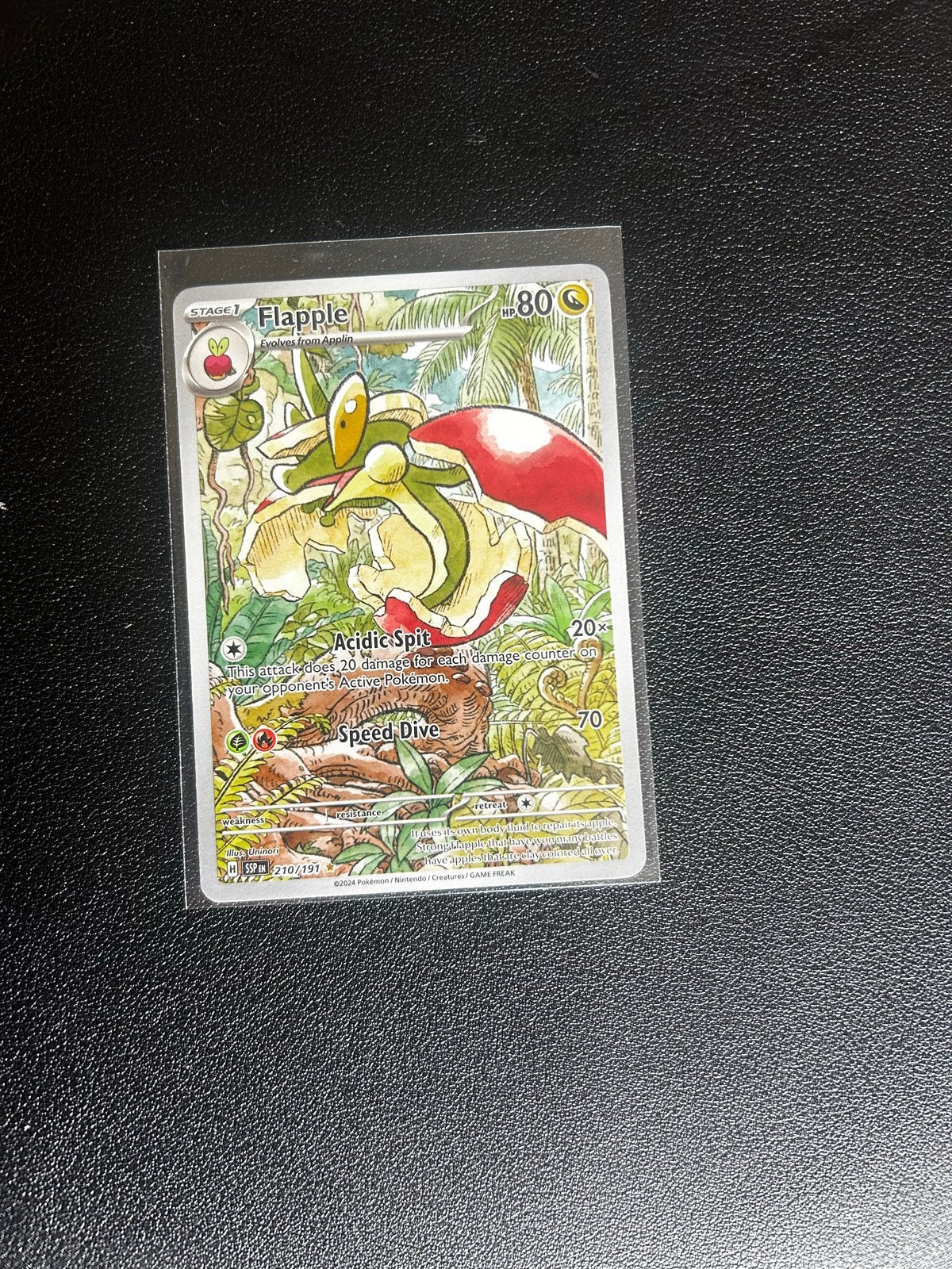 Pokémon Kaart Flapple 210/191, Ophalen of Verzenden, Zo goed als nieuw, Losse kaart