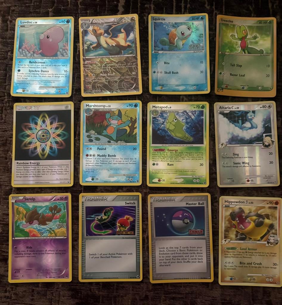 12 Pokemon kaarten, Ophalen of Verzenden, Zo goed als nieuw