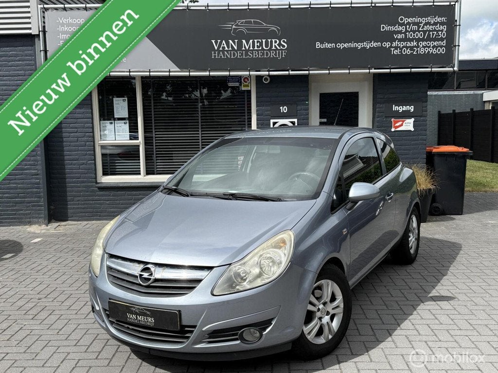 Opel Corsa 1.4-16V inTouch, elecktrische ramen, apk 03-2027, Voorwielaandrijving, Stof, Gebruikt, Zwart