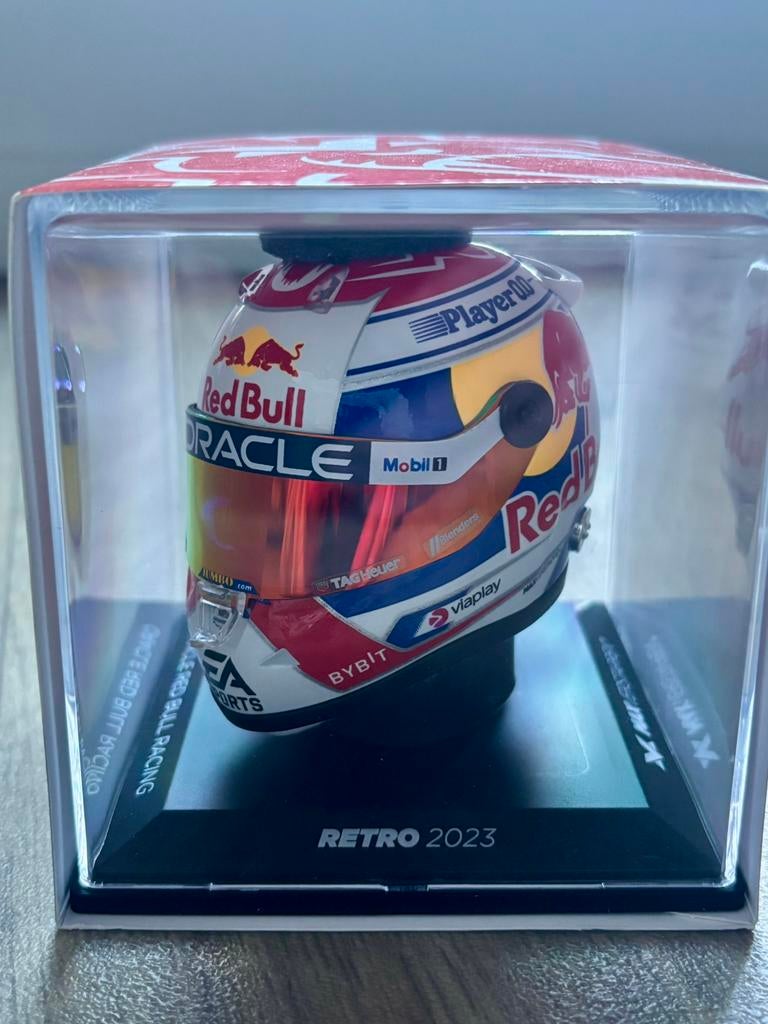 Max Verstappen retro helm 2023, Verzamelen, Ophalen of Verzenden, Nieuw, Formule 1