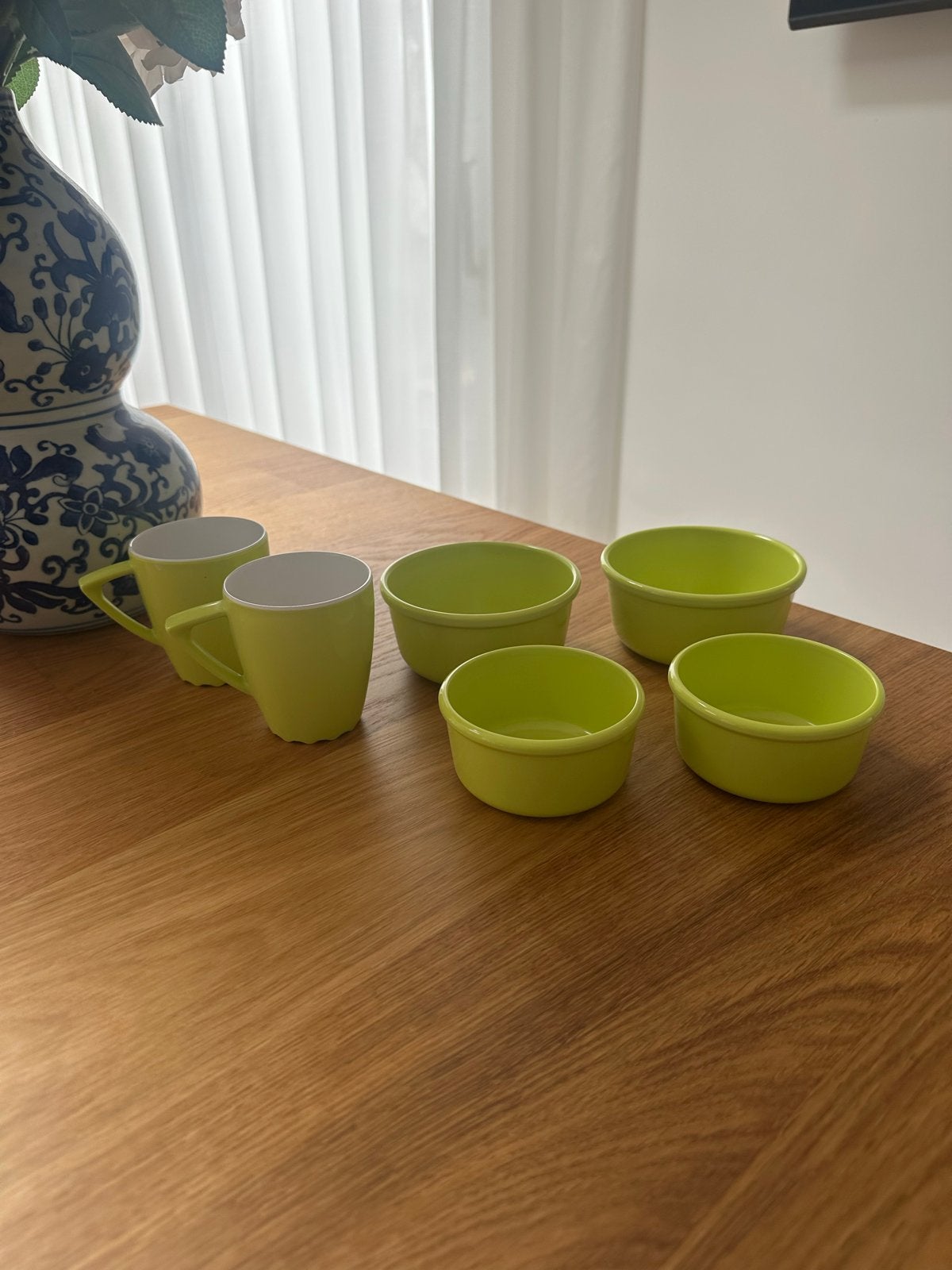 Mepal Rosti Melamine Servies Set - Lime Groen, Kunststof, Gebruikt, Mepal, Ophalen of Verzenden