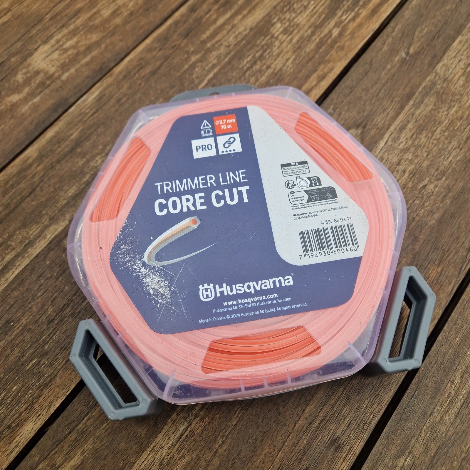 Husqvarna Trimmerdraad Core Cut Ø2,7 mm 70 m, Ophalen of Verzenden, Nieuw, Husqvarna