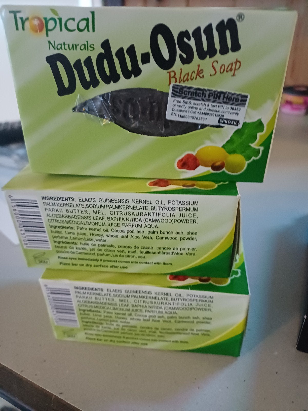 Dudu-Osun Zwarte Zeep - Natuurlijke Afrikaanse Zeep, Ophalen of Verzenden, Nieuw, Bad & Douche