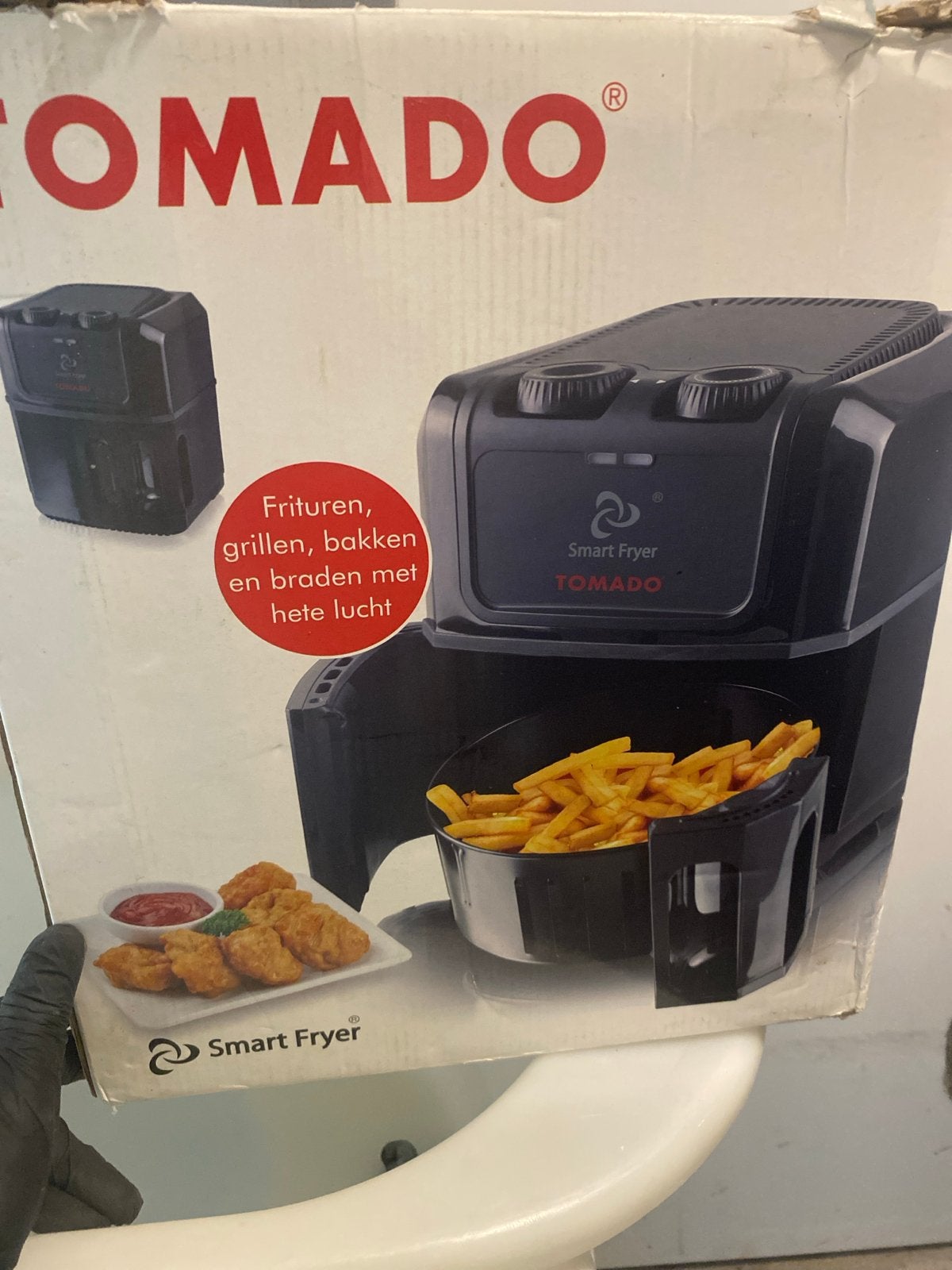 TOMADO Smart Fryer Airfryer - Frituren, grillen, bakken, Ophalen of Verzenden, Gebruikt, Airfryer, Minder dan 750 gram