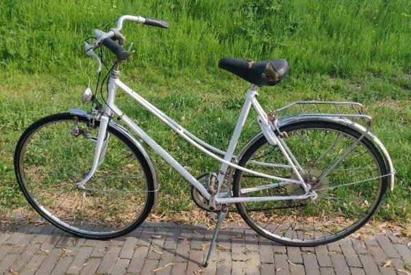 Gazelle Tour de France damesfiets 57cm 28inch 10versnelling, Ophalen, Gebruikt, Velgrem, Versnellingen