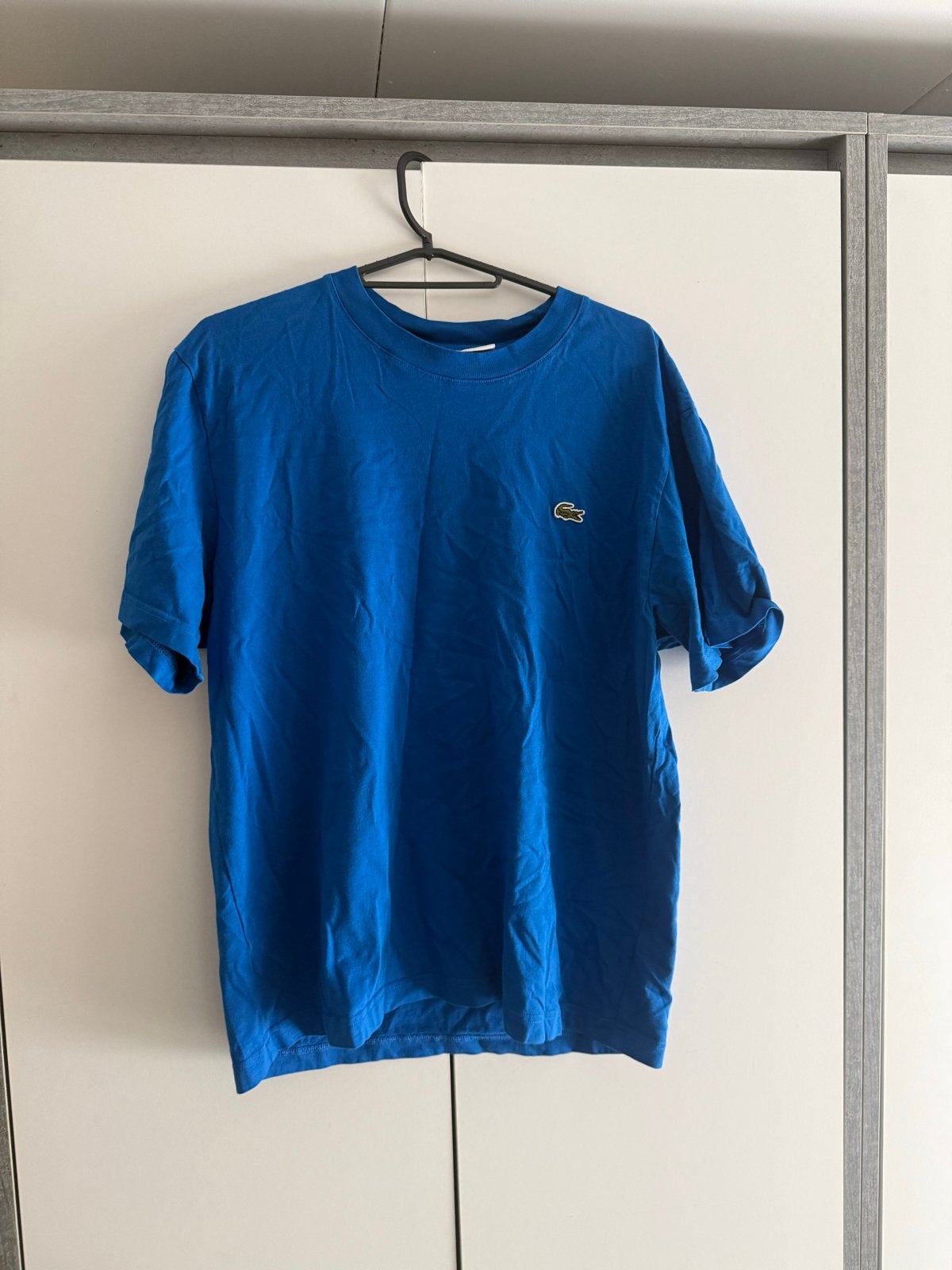 Lacoste T-shirt/Polo, Ophalen of Verzenden, Zo goed als nieuw, Maat 48/50 (M), Blauw