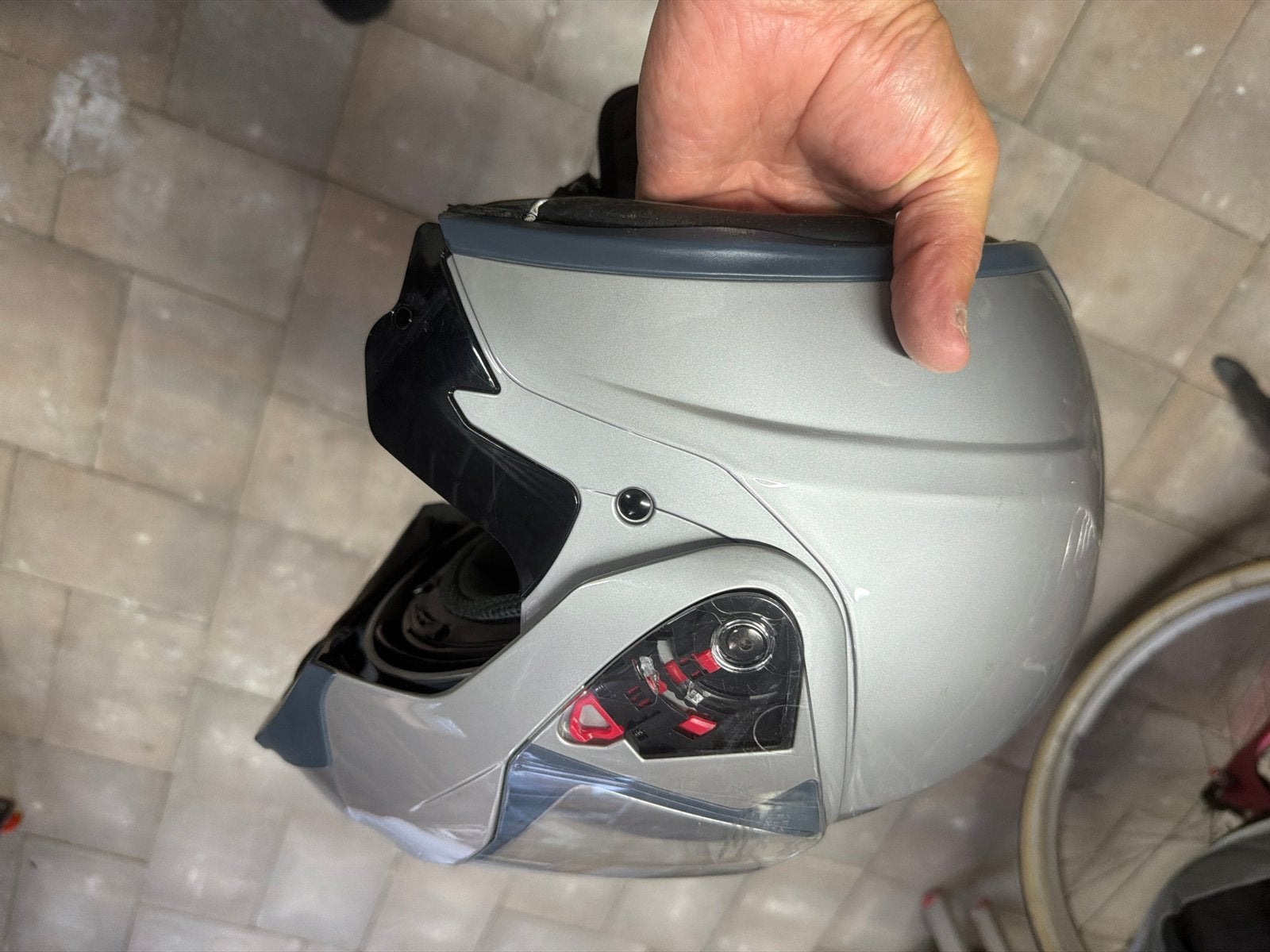 Systeemhelm Maat 61 - Gereinigd en Schadevrij, Motoren, Ophalen, Systeemhelm, Heren, 3XL of groter