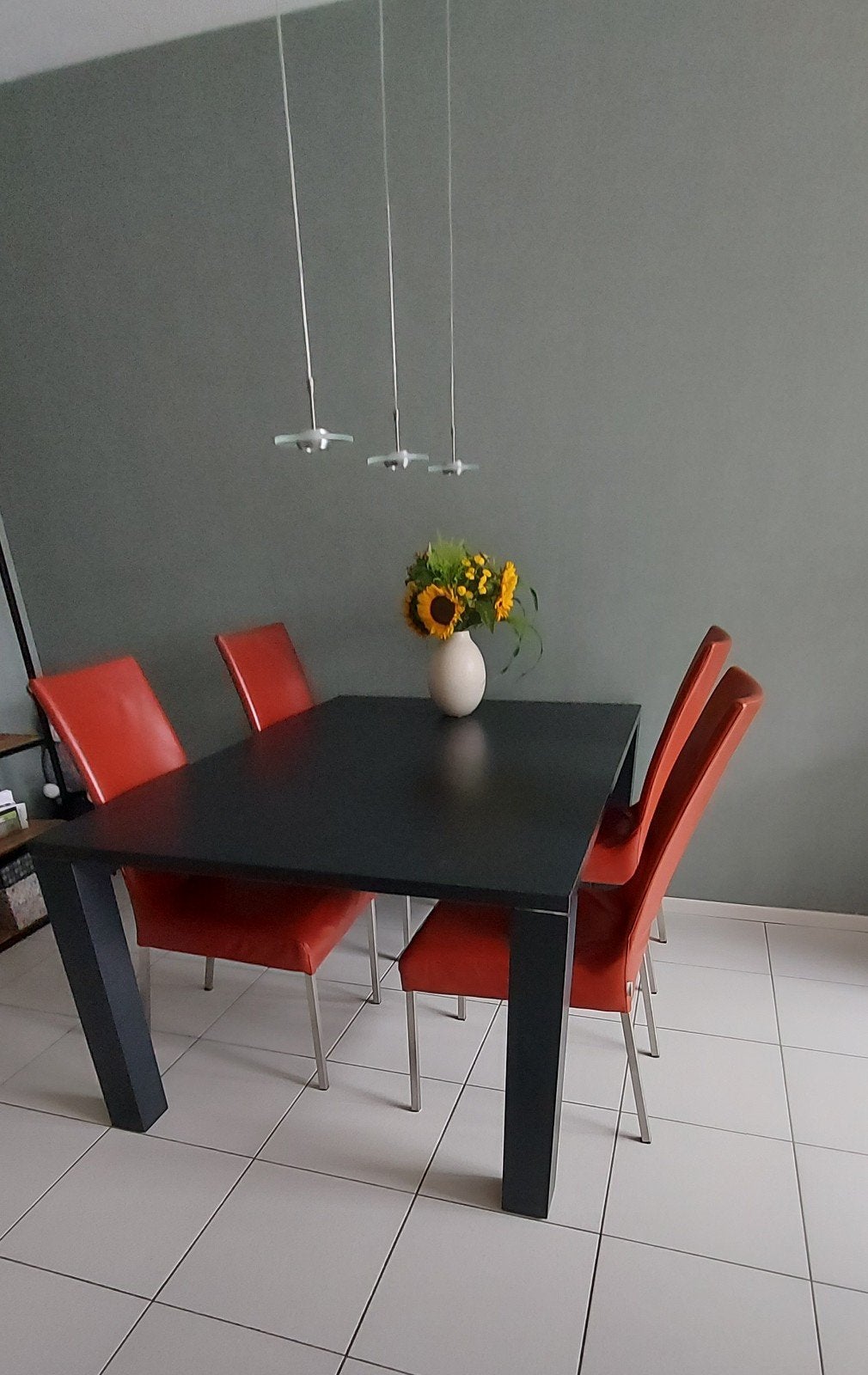 Eettafel en stoelen, Ophalen, Gebruikt, 100 tot 150 cm, 150 tot 200 cm