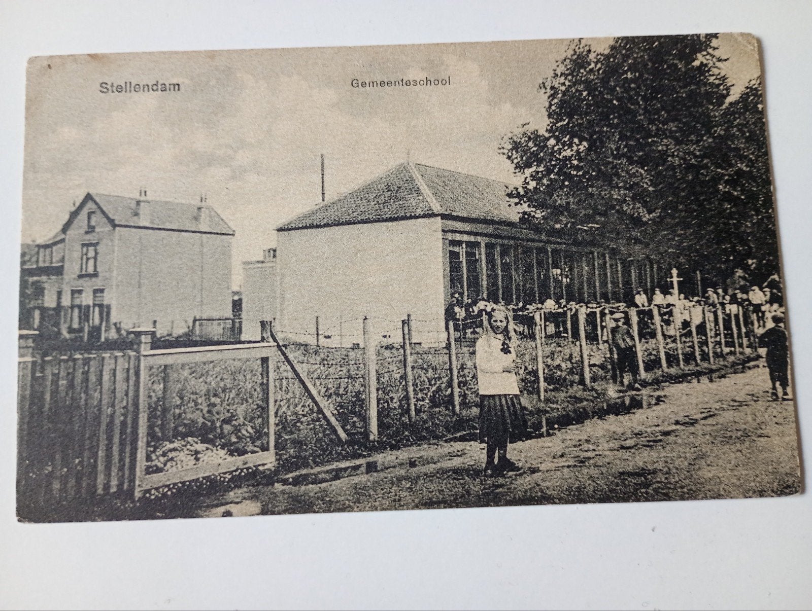 Stellendam School 1919, Ophalen of Verzenden, Voor 1920, Gelopen, Zuid-Holland