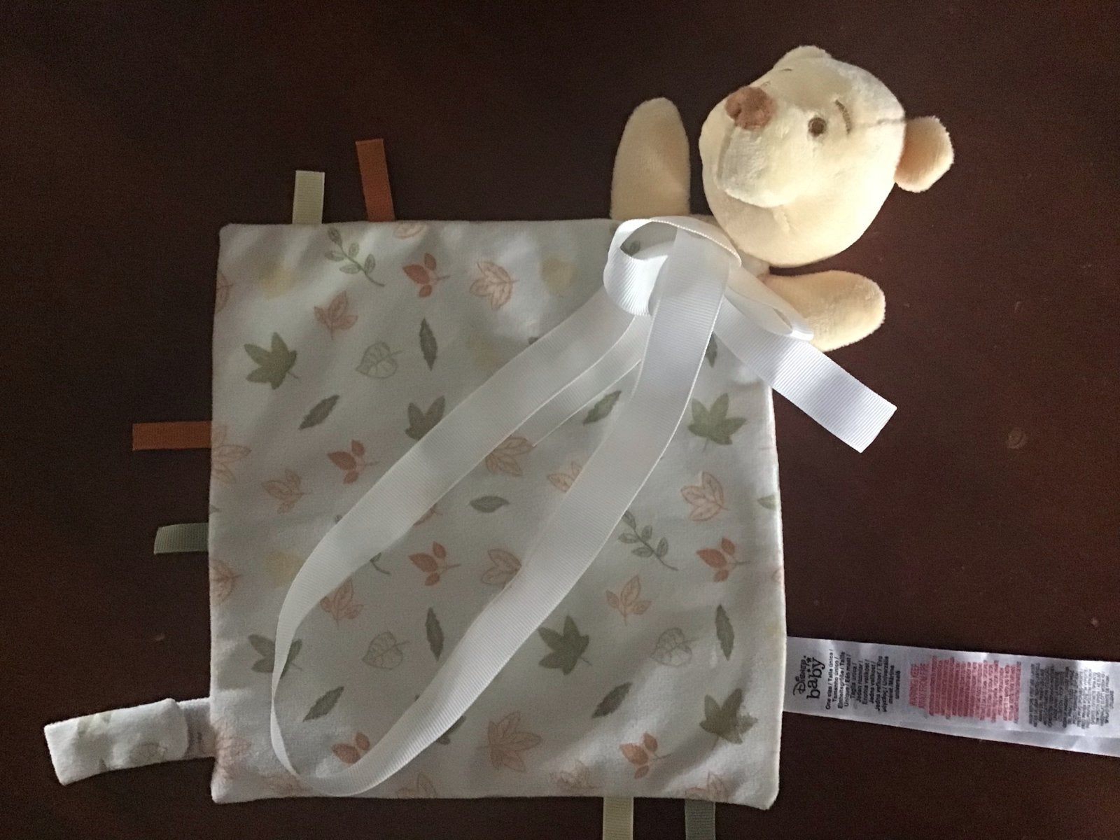 Knuffeldoekje met Winnie de Poeh knuffel, Disney, Ophalen of Verzenden, Zo goed als nieuw, Meerkleurig