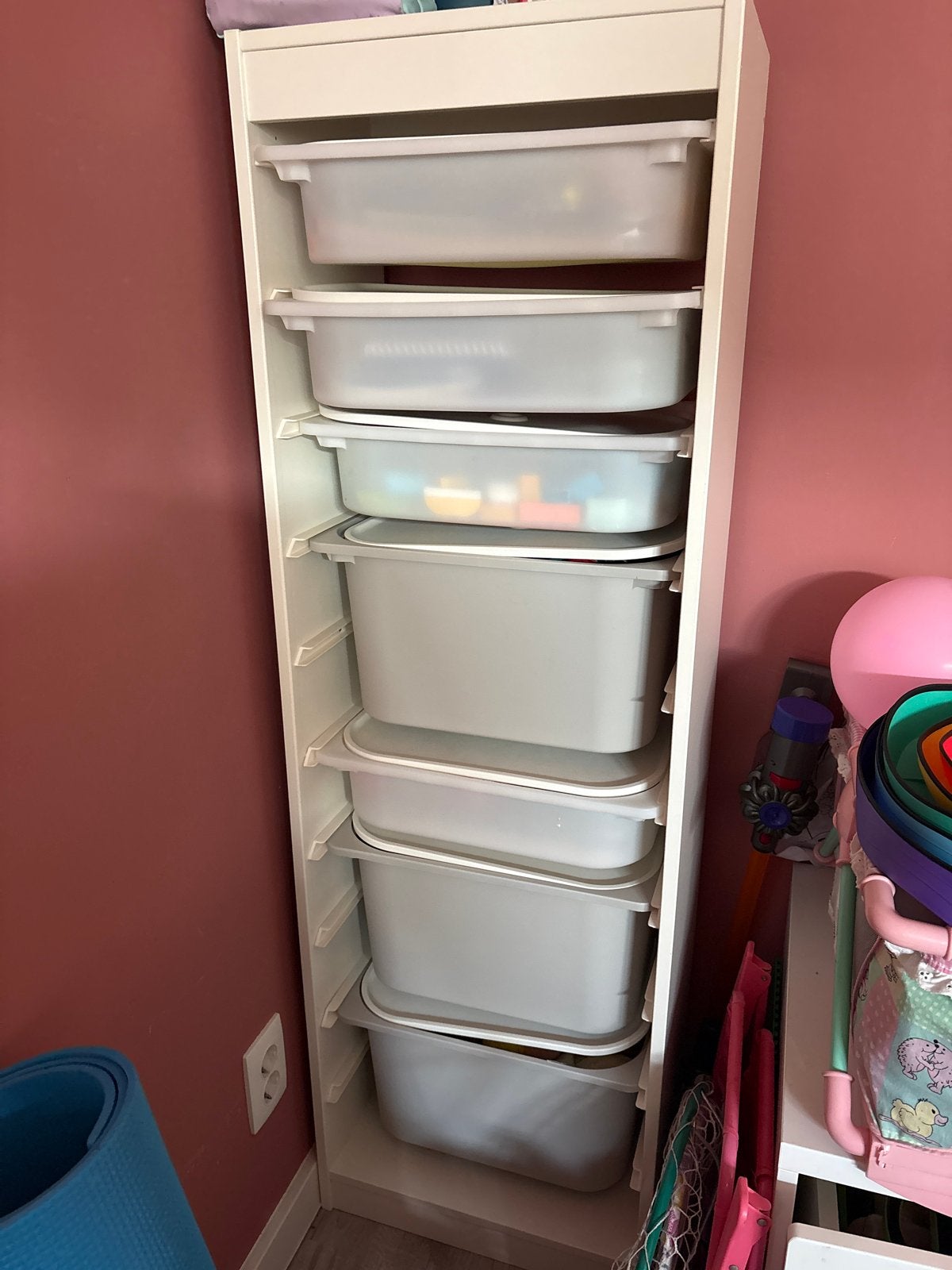 IKEA Trofast opbergkast 46x30x145 cm met bakken, Ophalen, Gebruikt