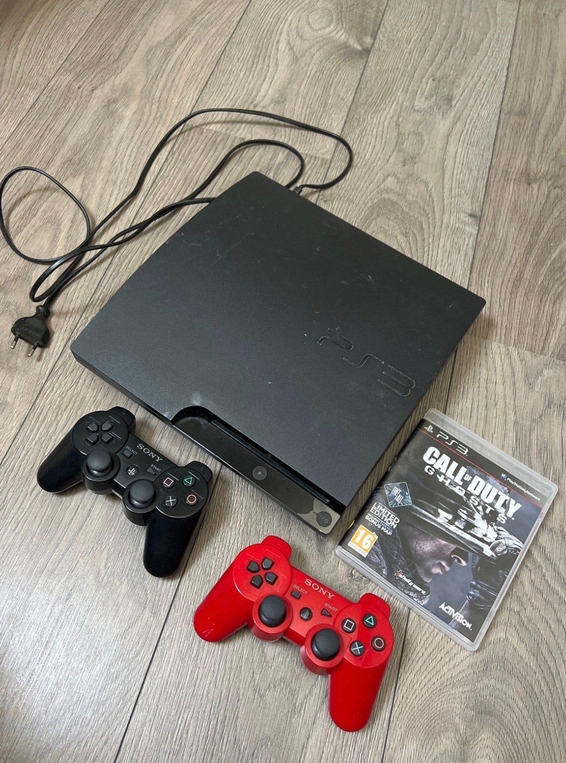 PlayStation 3 Slim met 2 controllers en Call of Duty, Ophalen, Gebruikt, Shooter, Gekoppelde computers
