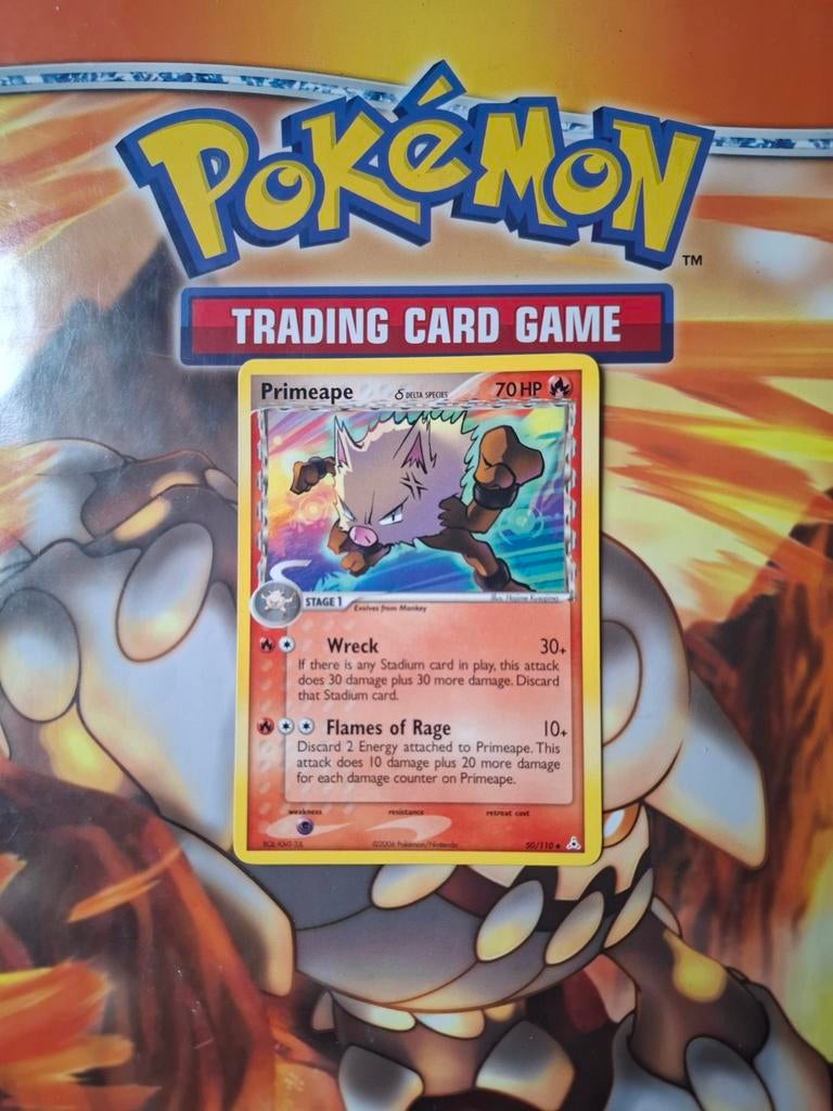 Primeape 50/110 Ex Holon Phantoms pokemon kaart, Ophalen of Verzenden, Zo goed als nieuw, Losse kaart