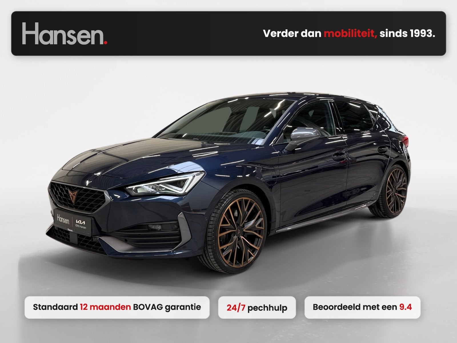 CUPRA Leon 1.4 e-Hybrid VZ Copper Edition I Sportstoelen I S, Auto's, Automaat, Automatische klimaatregeling, Gebruikt, Zwart