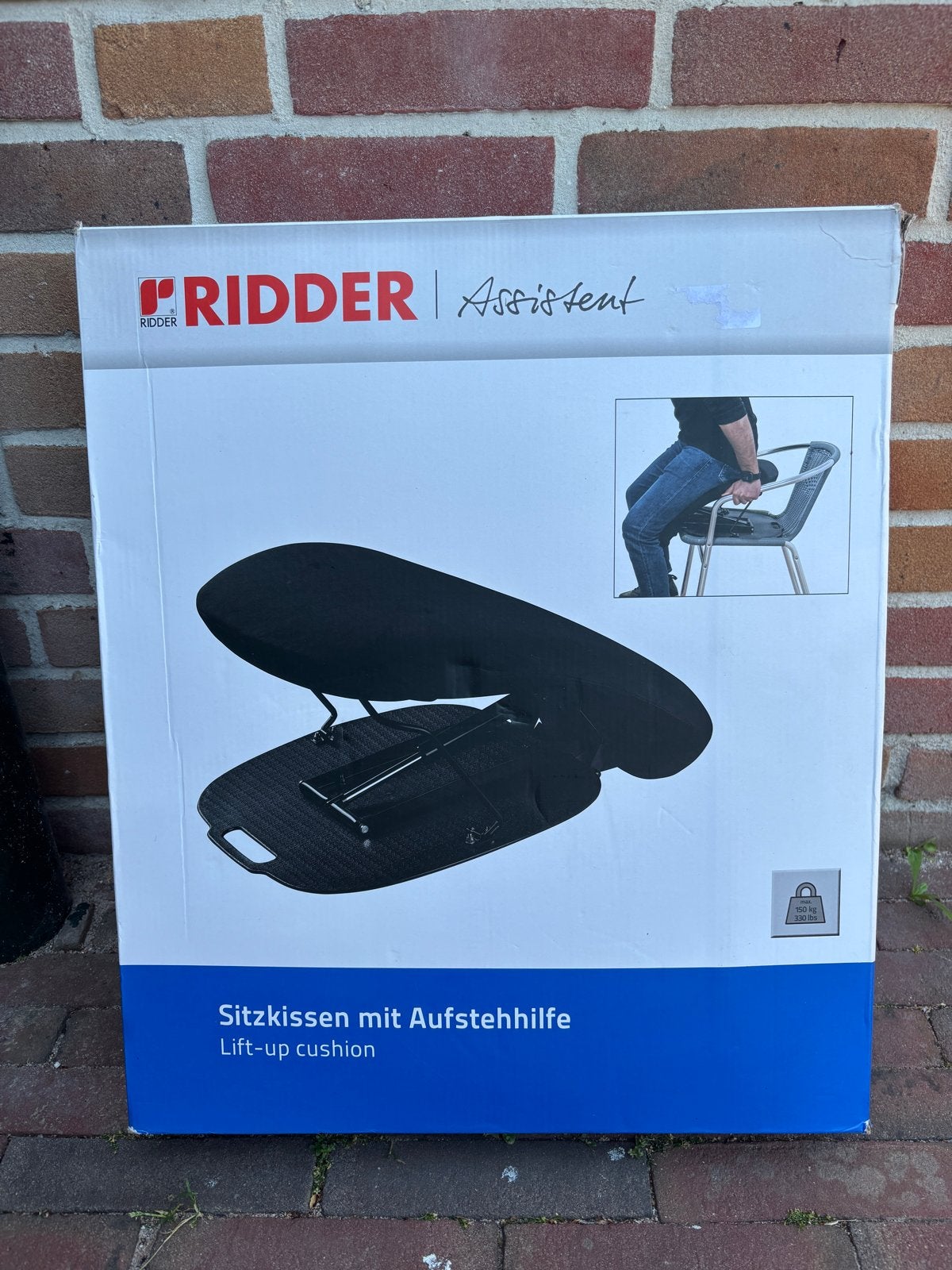 Te koop: zitkussen met opstahulp RIDDER, Ophalen, Zo goed als nieuw