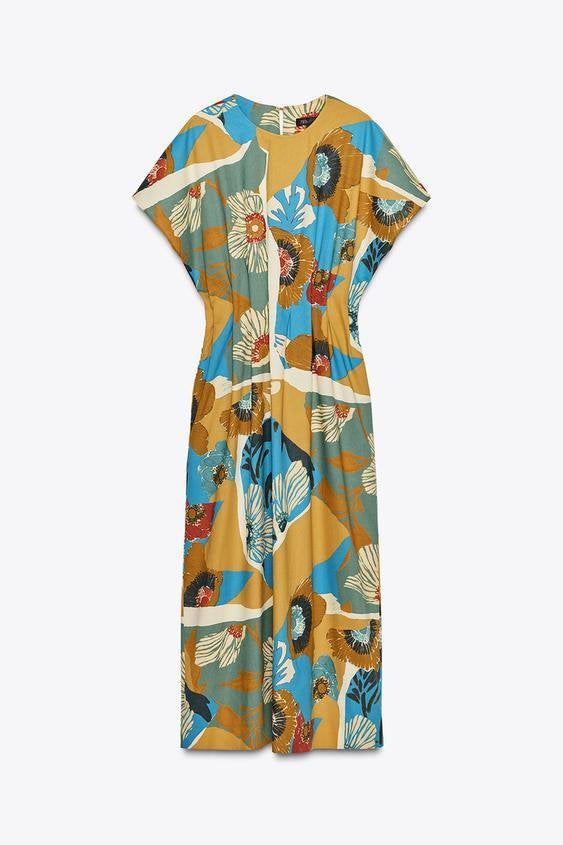 Zara mididress nieuw! S, Meerkleurig, Nieuw, Ophalen of Verzenden, Maat 36 (S)