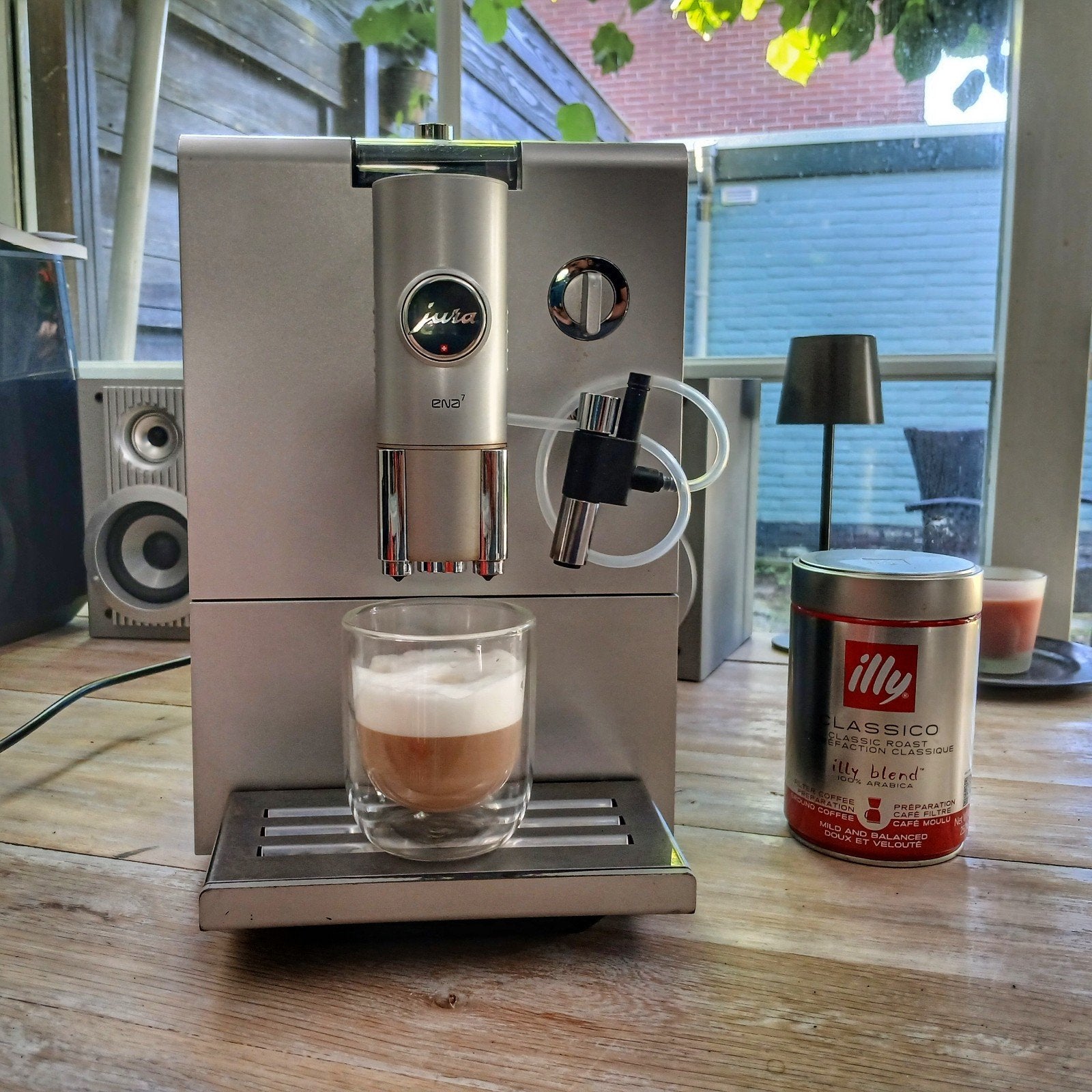 Jura ENA 7 – Gereviseerd - compleet met cappucinatore, Witgoed en Apparatuur, Koffiezetapparaten, Ophalen, 4 tot 10 kopjes, Afneembaar waterreservoir
