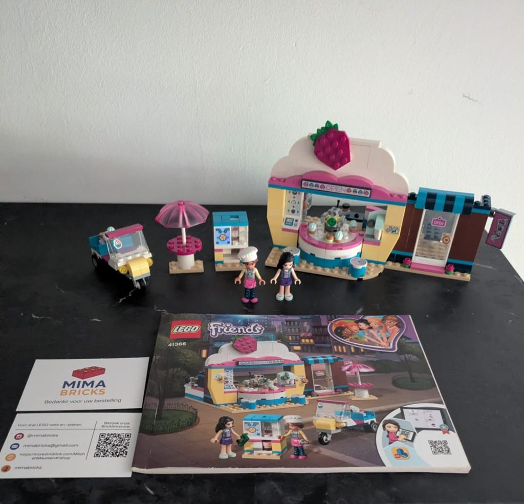 Lego Friends 41366 Stephanie's Cupcake Café Complete Set, Gebruikt, Lego, Aastvej 1, 7190 Billund, Denmark, Friends