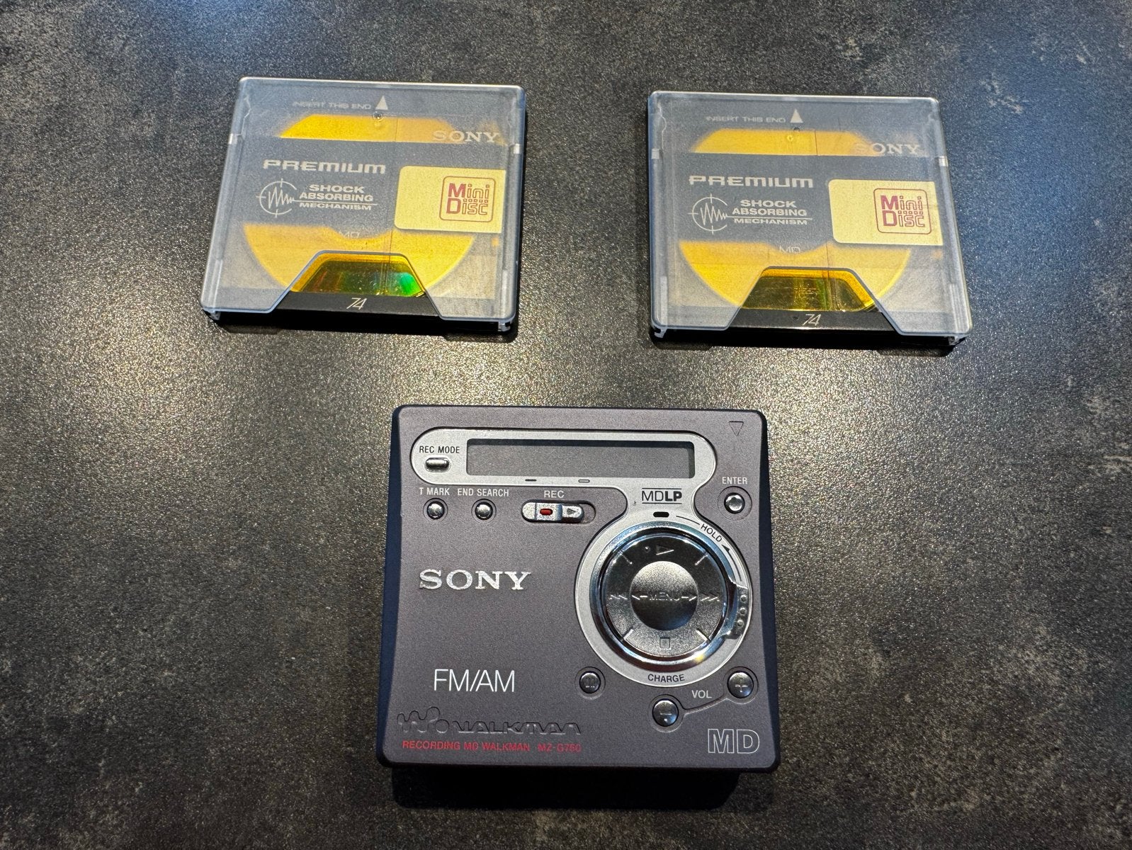 Sony MZ-R700 MD Walkman met 2 Minidiscs, Verzenden, Minidisc-recorder