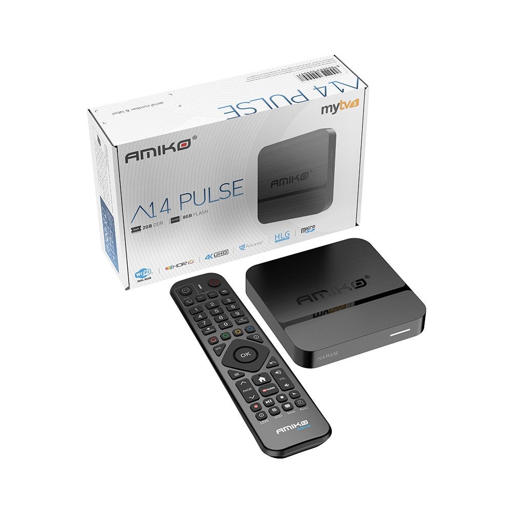 Amiko A14 Pulse - IPTV Media Box, Ophalen of Verzenden, Nieuw, HDMI, Minder dan 500 GB