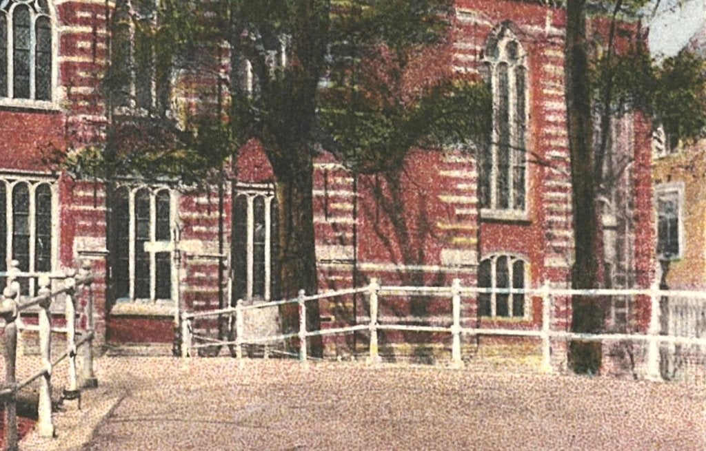 939726 Leiden Universiteitsgebouw jr 40 50 zegel afgeweekt, Ophalen of Verzenden, 1940 tot 1960, Gelopen, Zuid-Holland