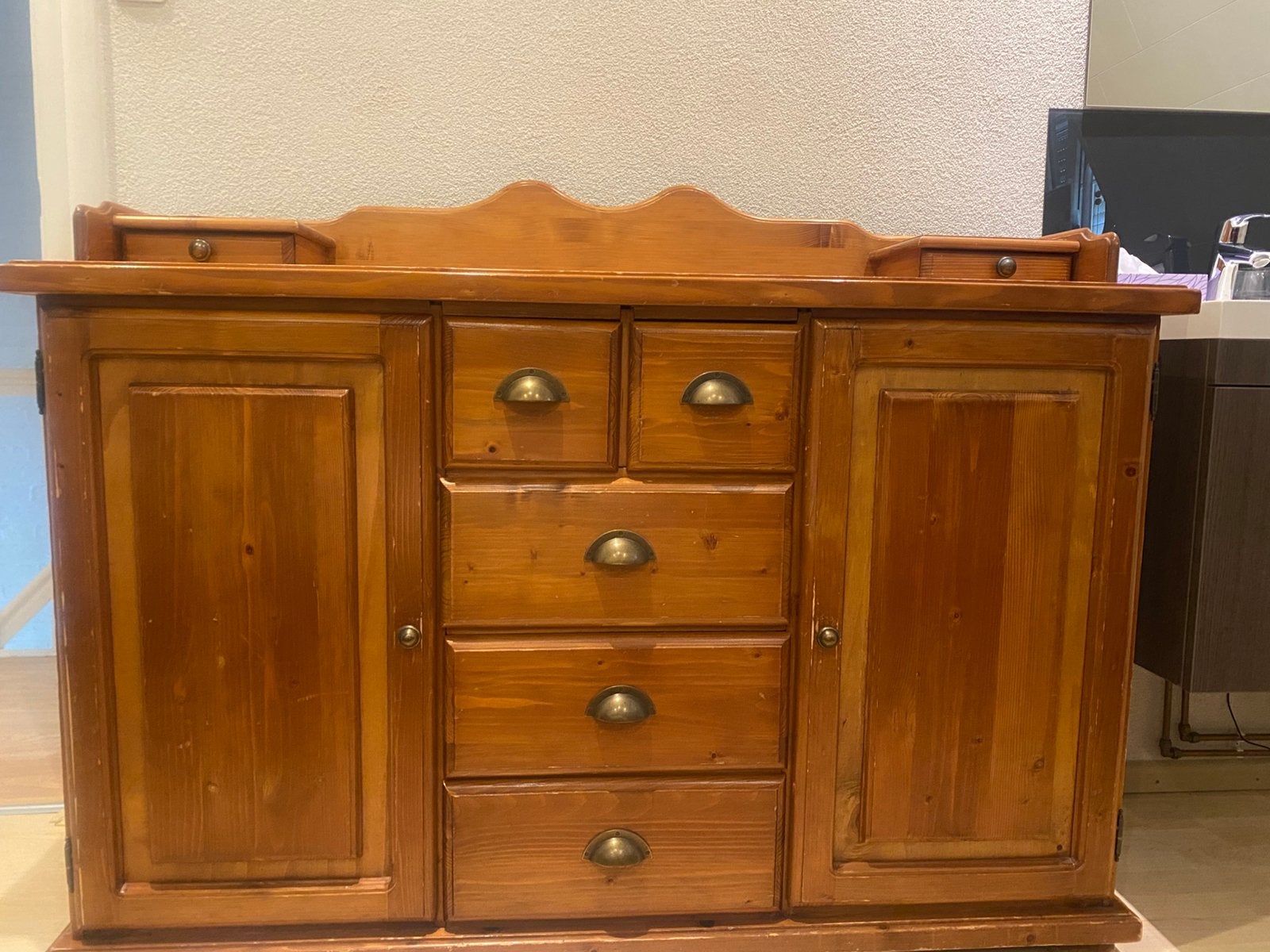 Retro, Dressoir / commode opknapper hout, Ophalen, Gebruikt, 25 tot 50 cm, 100 tot 150 cm