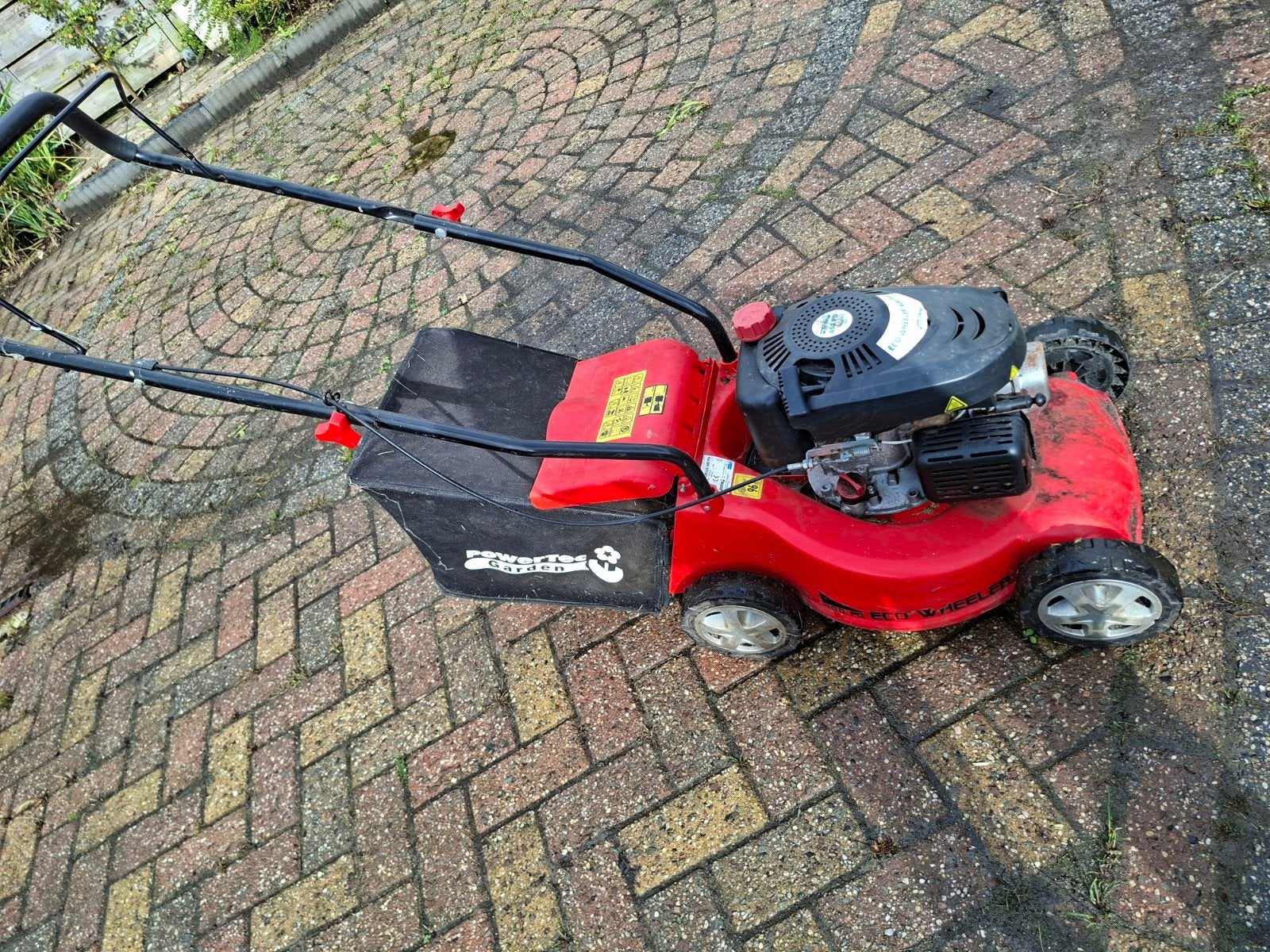 PowerGARDEN ECO WHEELER 400 PD Benzine Grasmaaier, Ophalen, Cirkelmaaier, Gebruikt, 40 t/m 49 cm