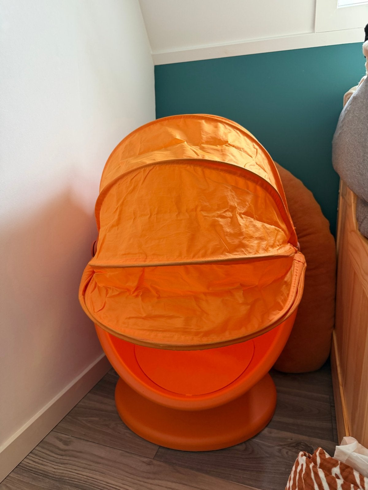 Ikea PS LÖMSK Draaistoel - Oranje, Huis en Inrichting, Ophalen, Kunststof, Gebruikt, Overige kleuren