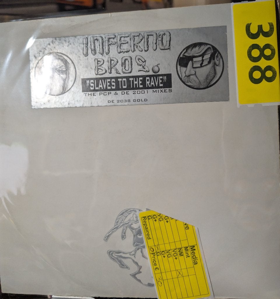 Inferno Bro's - Slaves to the Raves (388), Gebruikt, Hardcore, EP, 12 inch