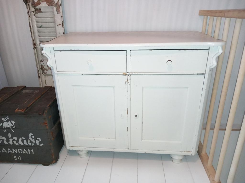 Leuk oud / vintage kastje uit grootmoederstijd, Tuin en Terras, Ophalen, Hout, Overige typen