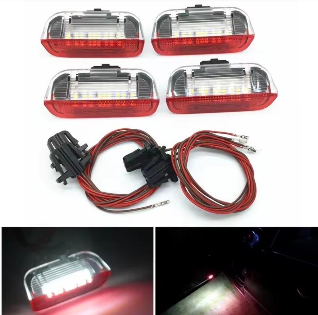 4x LED deurverlichting VW Skoda Seat Audi ongeveer 2005-2018, Ophalen of Verzenden, Nieuw, Seat